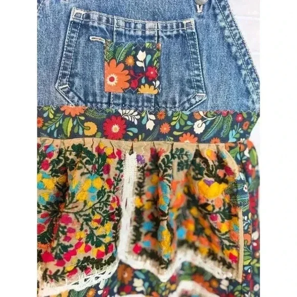 Handmade cottage core girls dress kids Measurements in photo - Picture 6 of 12